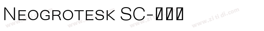 Neogrotesk SC字体转换